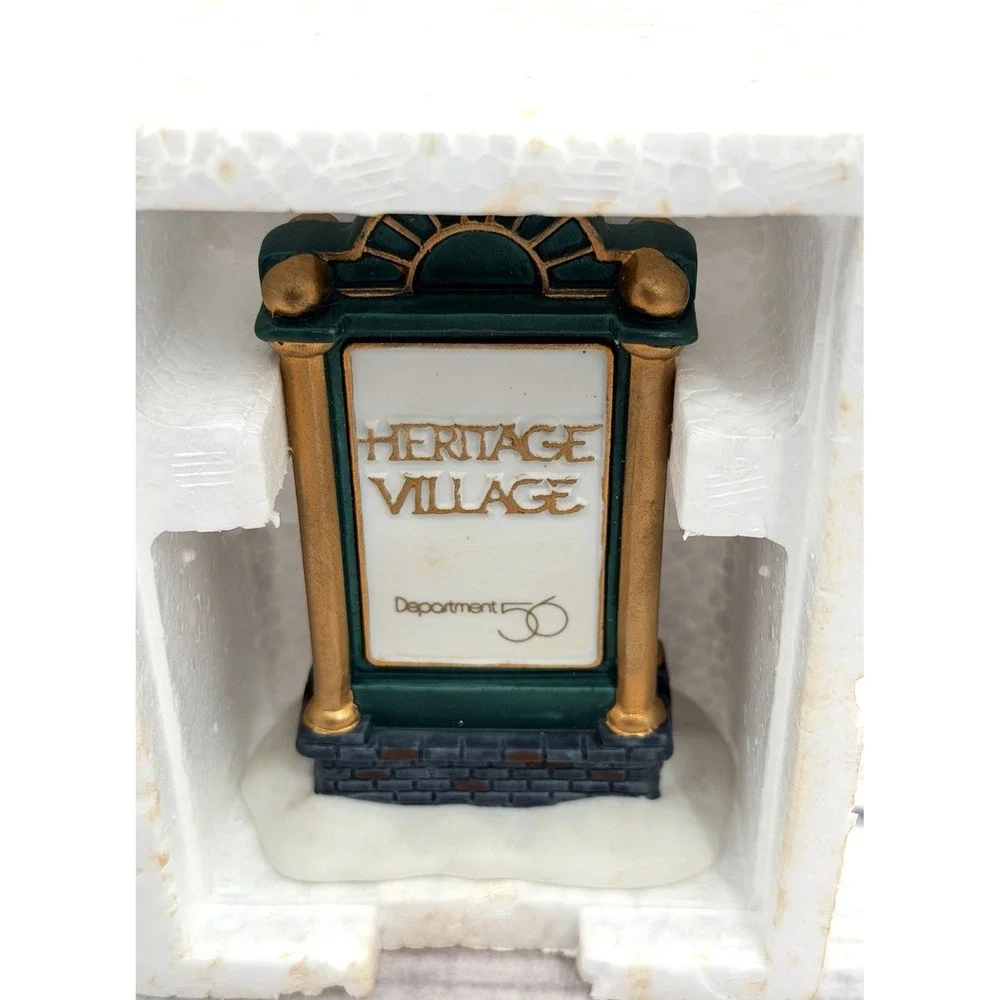 DEPT‎ 56 HERITAGE VILLAGE COLLECTION PORCELAIN SIGN